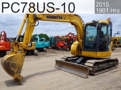 Used Construction Machine Used KOMATSU Excavator 0.2-0.3m3 PC78US-10 #31063, 2015Year 1901Hours