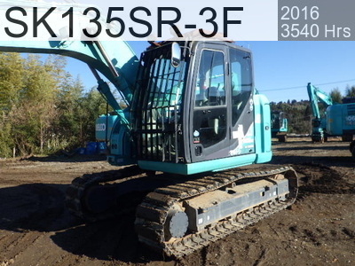 Used Construction Machine used  Excavator 0.4-0.5m3 SK135SR-3F #YY07-28465, 2016Year 3540Hours