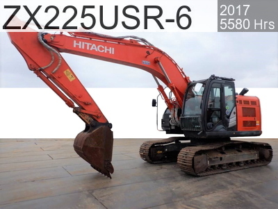 Used Construction Machine Used HITACHI Excavator 0.7-0.9m3 ZX225USR-6 #500723, 2017Year 5580Hours