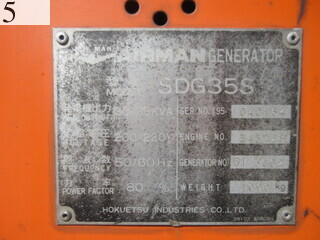 中古建設機械 中古 AIRMAN 北越工業 AIRMAN 発電機  SDG35S