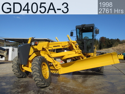 Used Construction Machine used  Grader Articulated frame GD405A-3 #5056, 1998Year 2761Hours