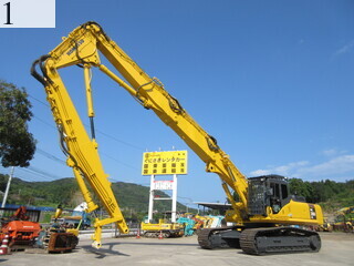 中古建設機械 中古 コマツ KOMATSU 解体機 ロングフロント・ハイリフト PC350LC-7E0