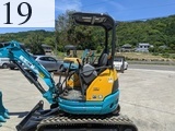 中古建設機械 中古 クボタ KUBOTA 油圧ショベル・バックホー ０．１立米以下 U-20-3A