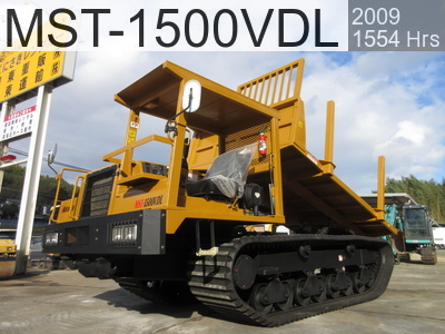 Used Construction Machine used  Forestry excavators Forwarder MST-1500VDL #154228, 2009Year 1553Hours