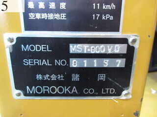 中古建設機械 中古 諸岡 MOROOKA クローラ・キャリア クローラダンプ MST-800VD