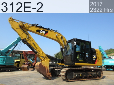 Used Construction Machine used Array Excavator 0.4-0.5m3 312E-2 #GAC02573, 2017Year 2322Hours