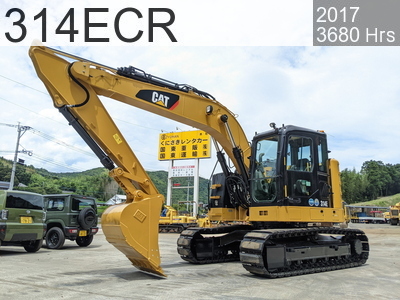 Used Construction Machine Used CAT Excavator 0.4-0.5m3 314ECR #ECN01554, 2017Year 3680Hours