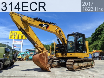 Used Construction Machine Used CAT Excavator 0.4-0.5m3 314ECR #ECN01564, 2017Year 1823Hours
