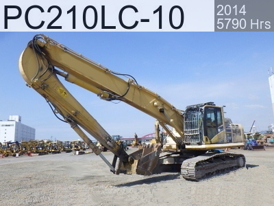 Used Construction Machine used  Demolition excavators Long front PC210LC-10 #451896, 2014Year 5790Hours