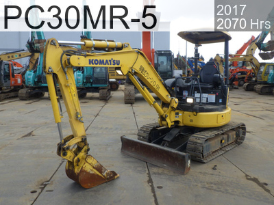 Used Construction Machine used  Excavator ~0.1m3 PC30MR-5 #52091, 2017Year 2070Hours