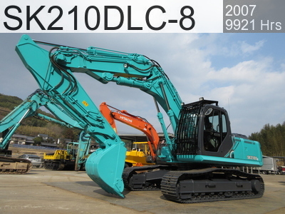 Used Construction Machine used  Demolition excavators Long front SK210DLC-8 #YQ11-06120, 2007Year 9921Hours