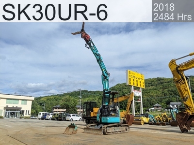 Used Construction Machine Used KOBELCO Demolition excavators Long front SK30UR-6 #PR09-21724, 2484Year 2484Hours