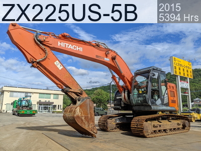 Used Construction Machine Used HITACHI Excavator 0.7-0.9m3 ZX225US-5B #304185, 2015Year 5395Hours