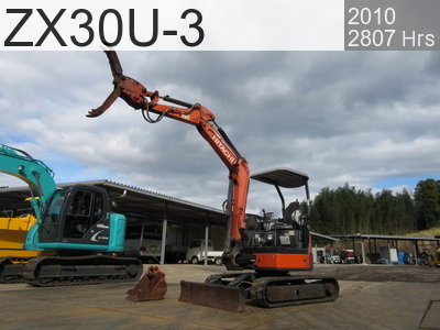 Used Construction Machine used  Excavator ~0.1m3 ZX30U-3 #20778, 2010Year 2807Hours