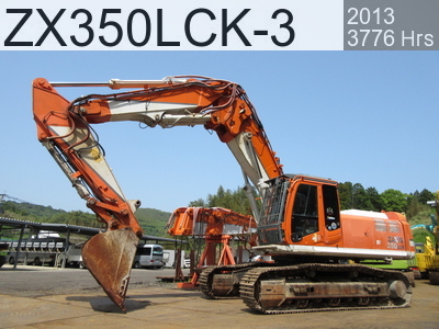 Used Construction Machine used  Demolition excavators Long front ZX350LCK-3 #60047, 2013Year 3769Hours