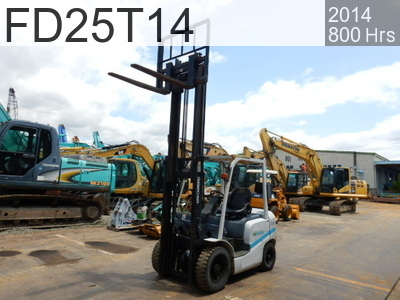 Used Construction Machine used  Forklift Diesel engine FD25T14 #3A530367, 2014Year 800Hours