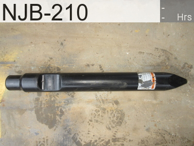 Used Construction Machine used Array Hydraulic breaker chisels Moil point type NJB-210 #C310583, -Year -Hours