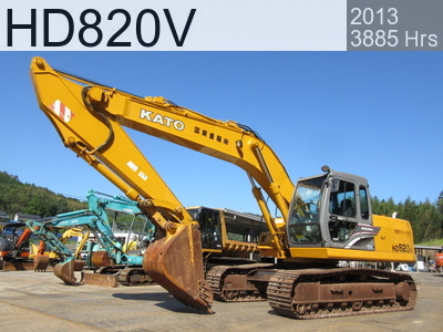 Used Construction Machine used  Excavator 0.7-0.9m3 HD820V #6681, 2013Year 3885Hours