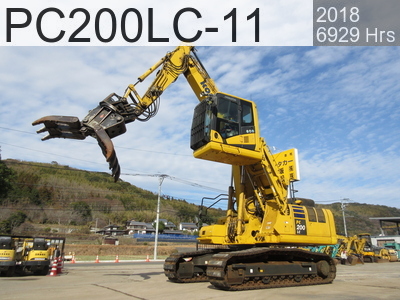 Used Construction Machine used Array Material Handling / Recycling excavators Grapple PC200LC-11 #502186, 2018Year 6800Hours