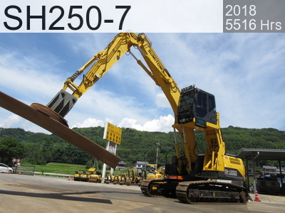Used Construction Machine used Array Material Handling / Recycling excavators Magnet SH250-7 #MH1182, 2018Year 5516Hours