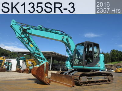 Used Construction Machine used  Excavator 0.4-0.5m3 SK135SR-3 #YY07-28333, 2016Year 2357Hours