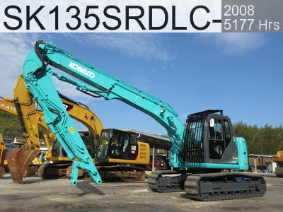 Used Construction Machine used Array Demolition excavators Long front SK135SRDLC-2 #YH05-07268, 2008Year 5177Hours