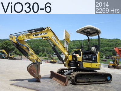 Used Construction Machine Used YANMAR Excavator 0.2-0.3m3 ViO30-6 #63967, 2014Year 2269Hours