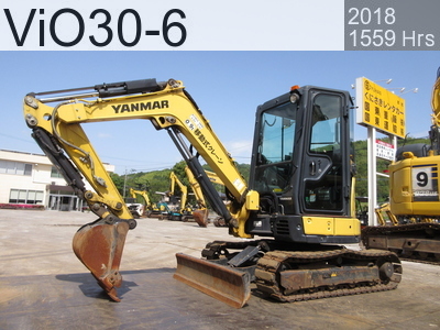 Used Construction Machine Used YANMAR Excavator 0.2-0.3m3 ViO30-6 #6G949, 2018Year 1552Hours