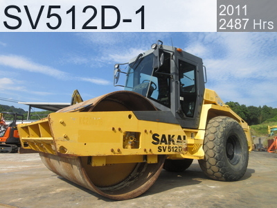 Used Construction Machine used Array Roller Vibration rollers for earthwork SV512D-1 #40216, 2011Year 2487Hours