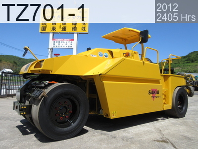 Used Construction Machine Used SAKAI Roller Tire rollers TZ701-1 #30716, 2012Year 2405Hours