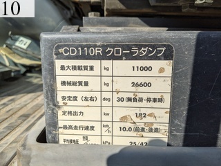 中古建設機械 中古 コマツ KOMATSU クローラ・キャリア クルクルキャリア・全旋回キャリアダンプ CD110R-2