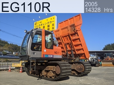 Used Construction Machine Used HITACHI Crawler carrier Crawler Dump Rotating EG110R #10168, 2005Year 14328Hours