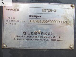 中古建設機械 中古 日立建機 HITACHI クローラ・キャリア クルクルキャリア・全旋回キャリアダンプ EG70R-3