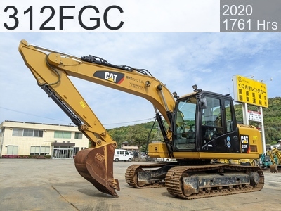 Used Construction Machine Used  Excavator 0.4-0.5m3 312FGC #FKE10697, 2020Year 1761Hours