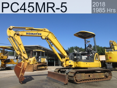 Used Construction Machine Used KOMATSU Excavator 0.2-0.3m3 PC45MR-5 #31552, 2018Year 1985Hours