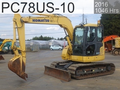 Used Construction Machine Used KOMATSU Excavator 0.2-0.3m3 PC78US-10 #31914, 2016Year 1046Hours