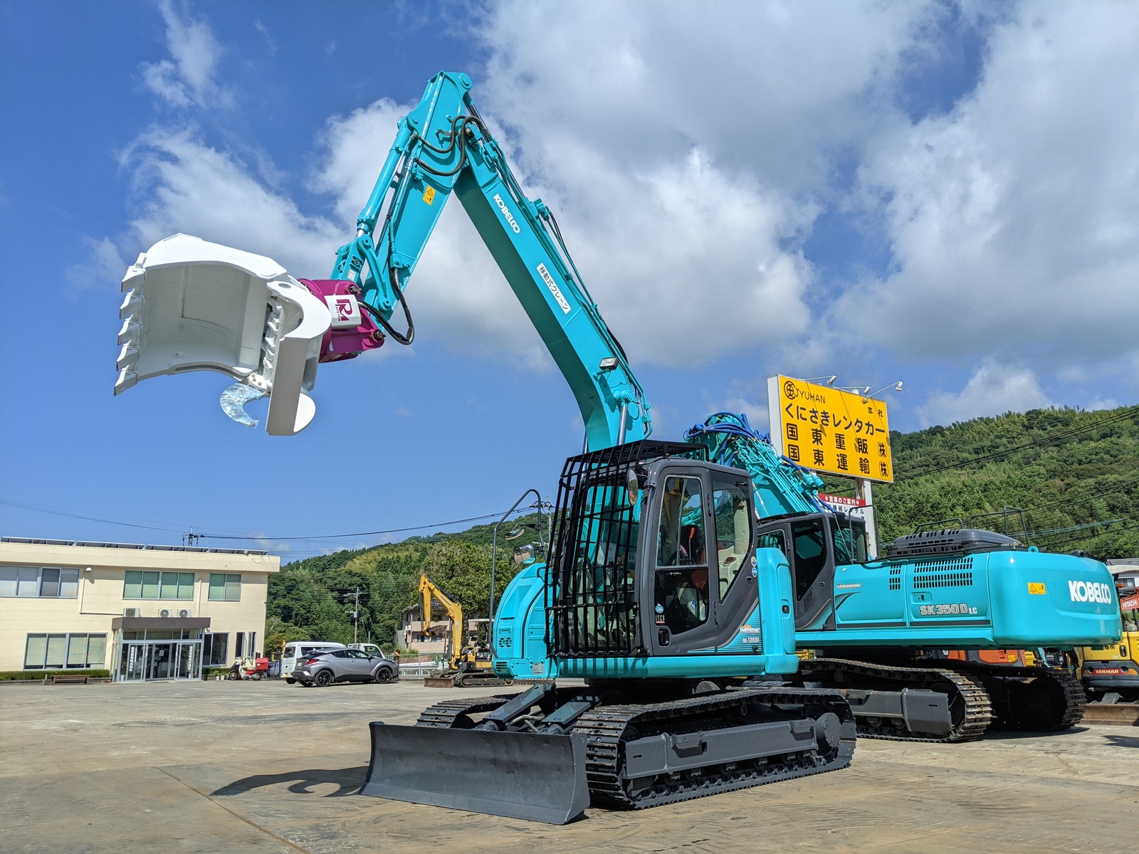 中古建設機械 中古 コベルコ建機 KOBELCO 林業機械 フェラーバンチャザウルスロボ SK135SR-3