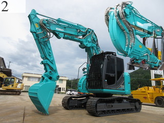 中古建設機械 中古 コベルコ建機 KOBELCO 解体機 ロングフロント・ハイリフト SK135SRDLC-3