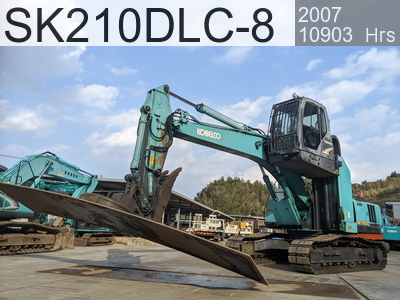 Used Construction Machine Used KOBELCO Material Handling / Recycling excavators Magnet Ace SK210DLC-8 #YQ11-06363, 2007Year 10770Hours