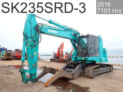 Used Construction Machine Used KOBELCO Car dismantlers Car dismantlers SK235SRD-3 #YF07-03291, 2016Year 7101Hours
