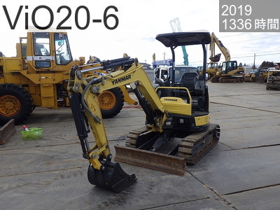 中古建設機械 中古 ヤンマー 油圧ショベル・バックホー ０．１立米以下 ViO20-6 #61156, 2019年式 1336時間