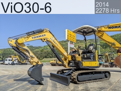 Used Construction Machine Used YANMAR Excavator ~0.1m3 ViO30-6 #63967, 2014Year 2278Hours