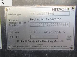 Used Construction Machine Used HITACHI HITACHI Excavator 0.4-0.5m3 ZX135USOS-6