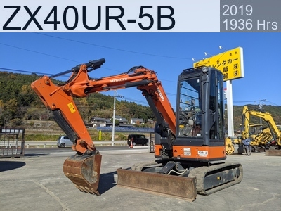 Used Construction Machine Used HITACHI Excavator 0.2-0.3m3 ZX40UR-5B #50446, 2019Year 1936Hours