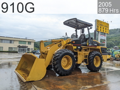 Used Construction Machine Used CAT Wheel Loader bigger than 1.0m3 910G #9X01760, 2005Year 879Hours