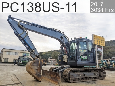 Used Construction Machine Used KOMATSU Excavator 0.4-0.5m3 PC138US-11 #51794, 2018Year 3034Hours