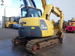 中古建設機械 中古 コマツ KOMATSU 油圧ショベル・バックホー ０．２－０．３立米 PC78UU-8