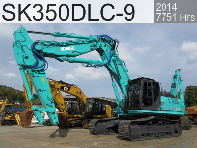 Used Construction Machine Used KOBELCO Demolition excavators Long front SK350DLC-9 #YC12-10304, 2014Year 7751Hours