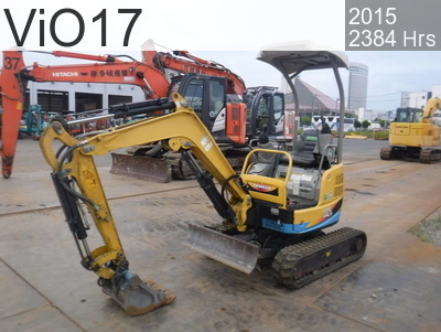 Used Construction Machine Used YANMAR Excavator ~0.1m3 ViO17 #0C817, 2015Year 2381Hours