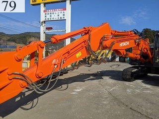 中古建設機械 中古 日立建機 HITACHI 解体機 ロングフロント・ハイリフト ZX135USK-3